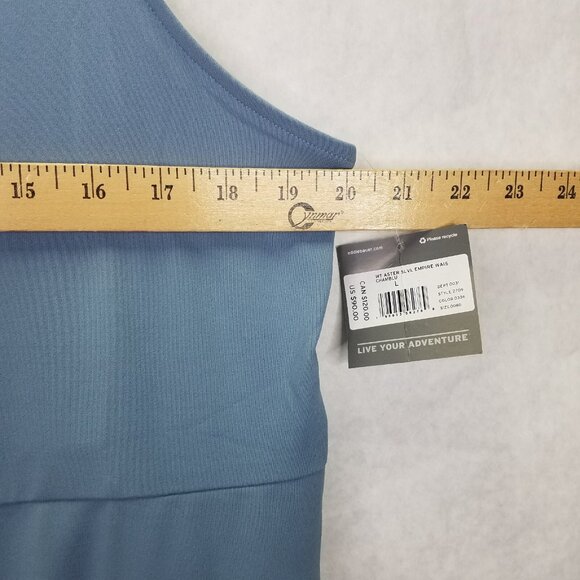 Eddie Bauer Dress Womens L Aster Sleeveless Empire Waist Blue UPF 50+ Travel NEW - Picture 15 of 16